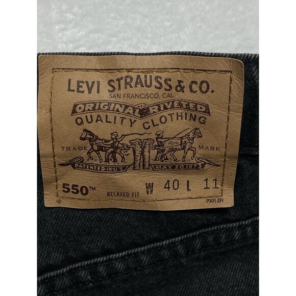 Vintage Levi's 550 Relaxed Fit Orange Tab Shorts Men's Size 40 USA Made '96 - Picture 5 of 10